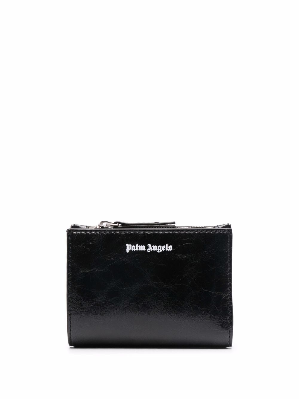 crinkled logo wallet - 1