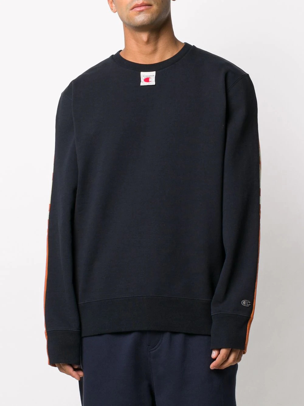 sleeve stripe sweatshirt - 3