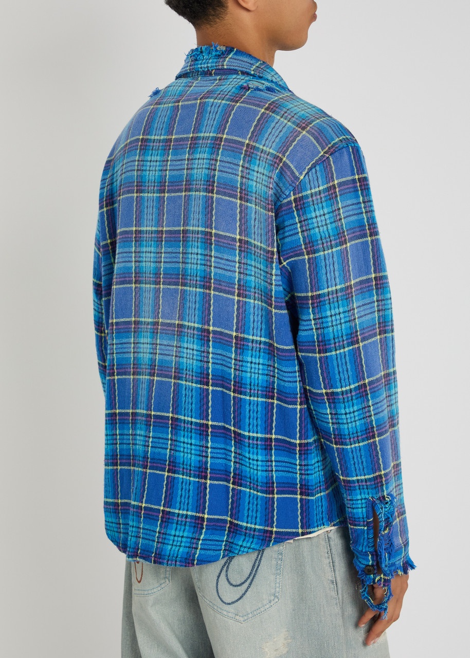 Gallery Dept. Marley Plaid Cotton Flannel Jacket - 3