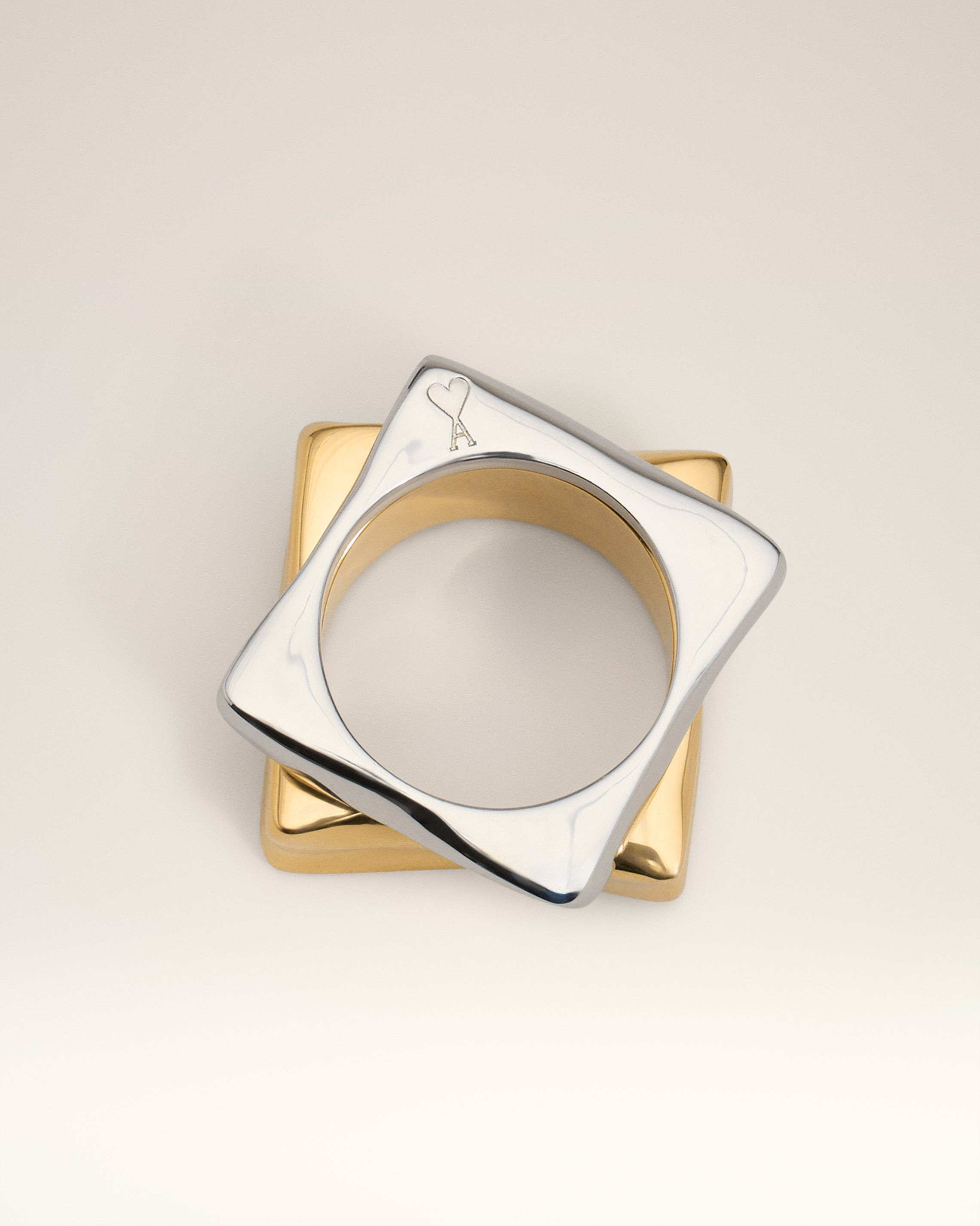 GOLD BRASS DUNE RING - 5