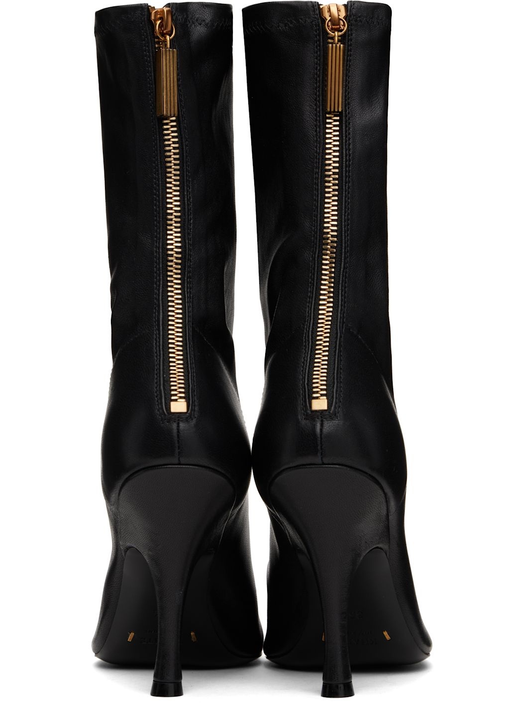 Black Eva Mid Calf Boots - 2