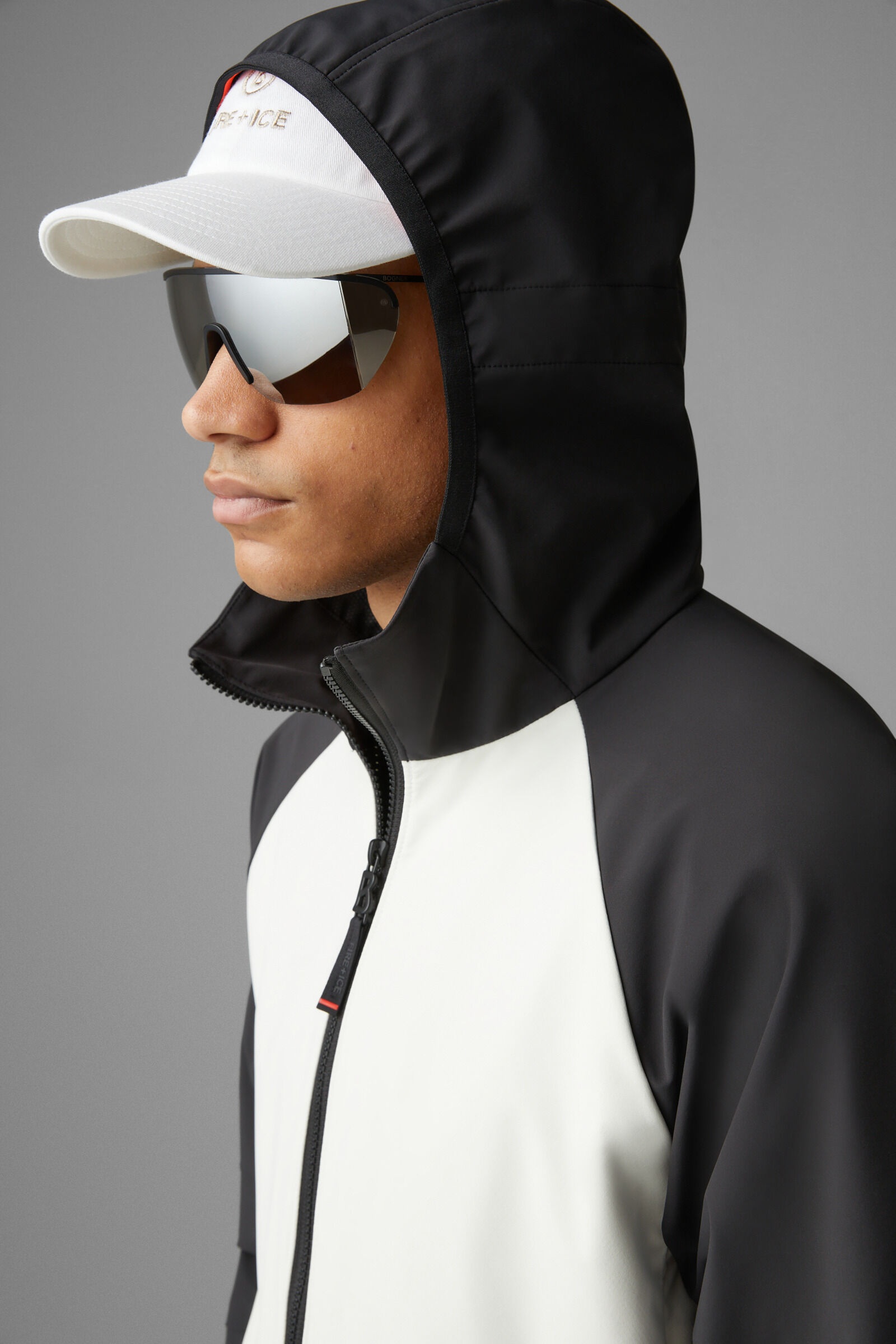 Gilmar Softshell jacket in Off-white/Black - 5