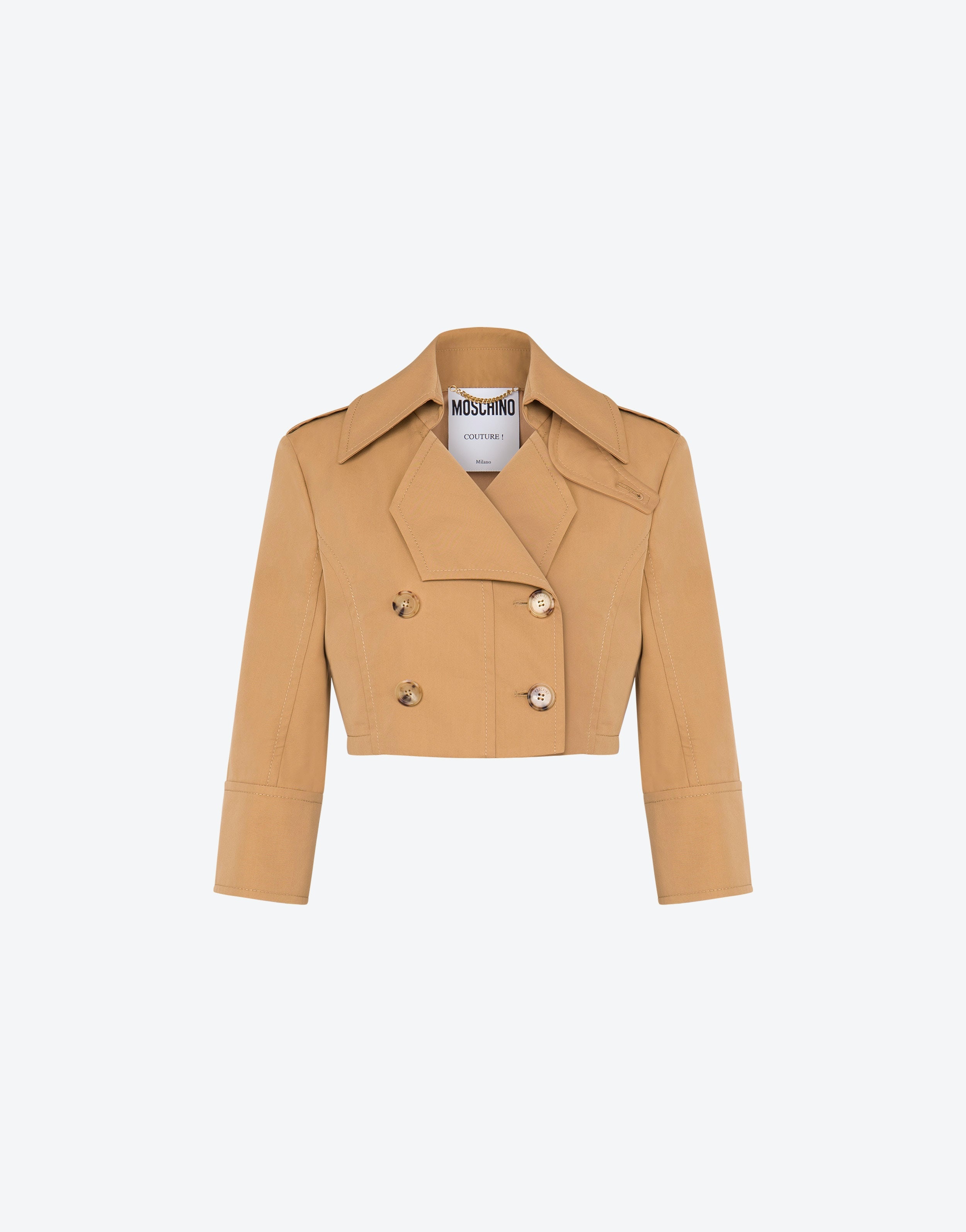 CROPPED GABARDINE JACKET - 1