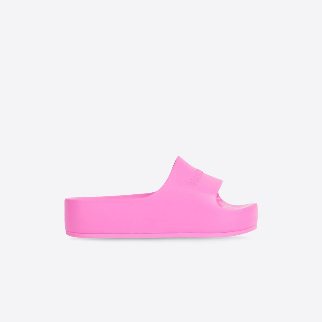 Women's Chunky Slide Sandal in Fluo Pink - 1