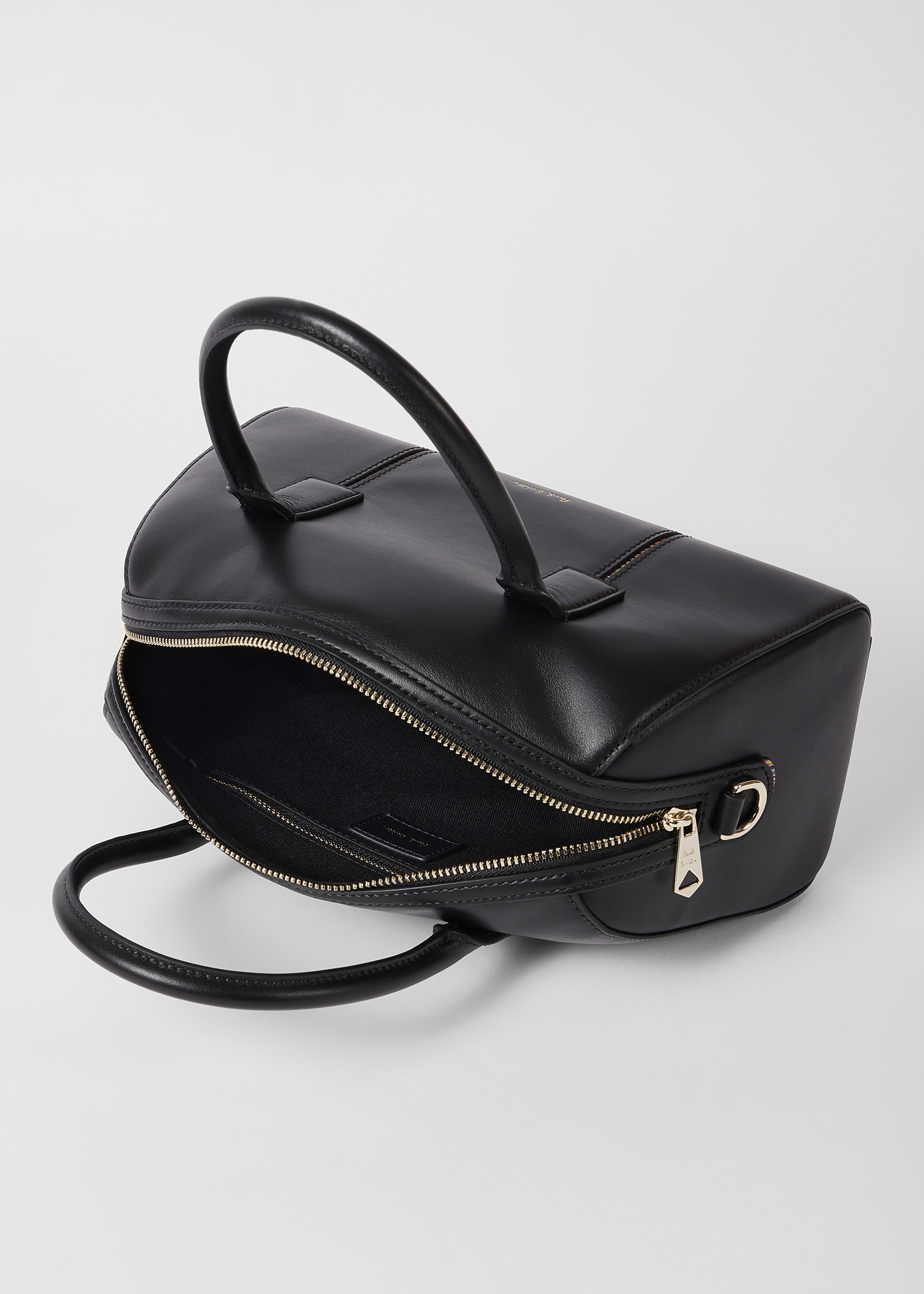 Women's Small Leather Black 'Boston' Bag - 7