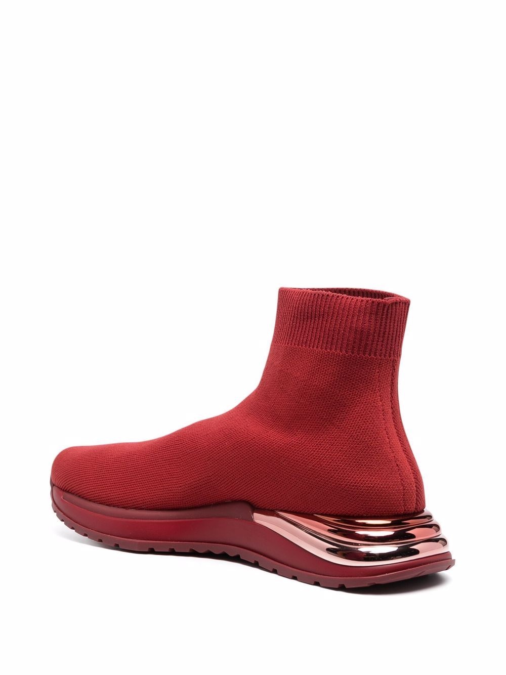 knitted high-top sock sneakers - 3