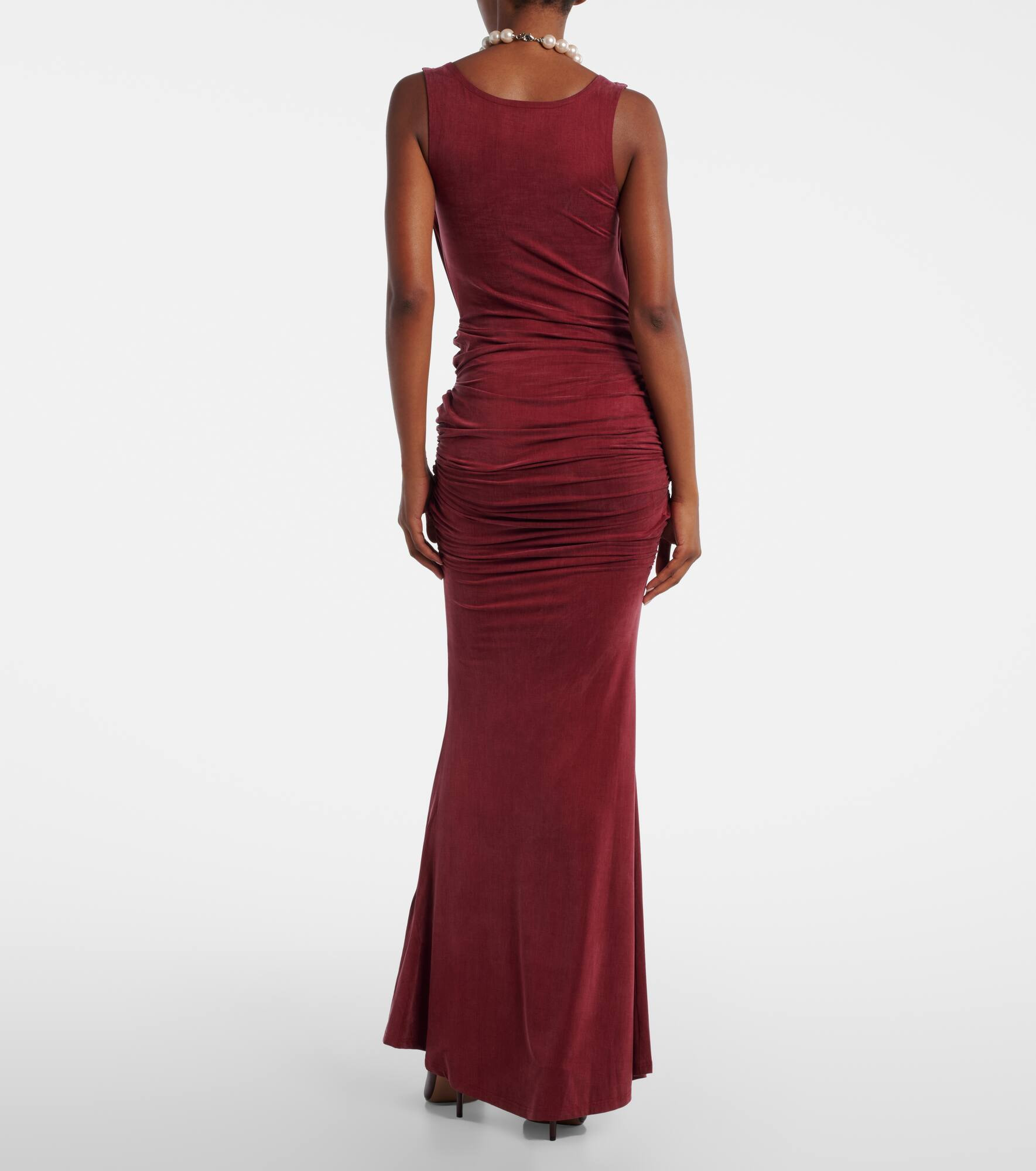 Liz draped jersey maxi dress - 3