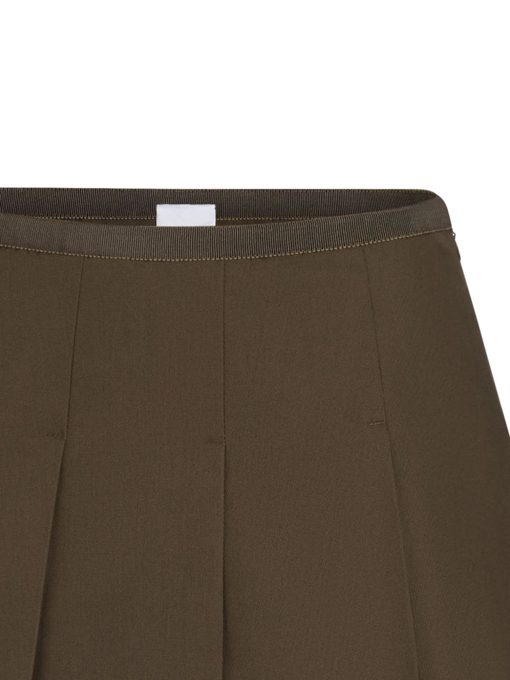 pleated gabardine mini skirt - 2