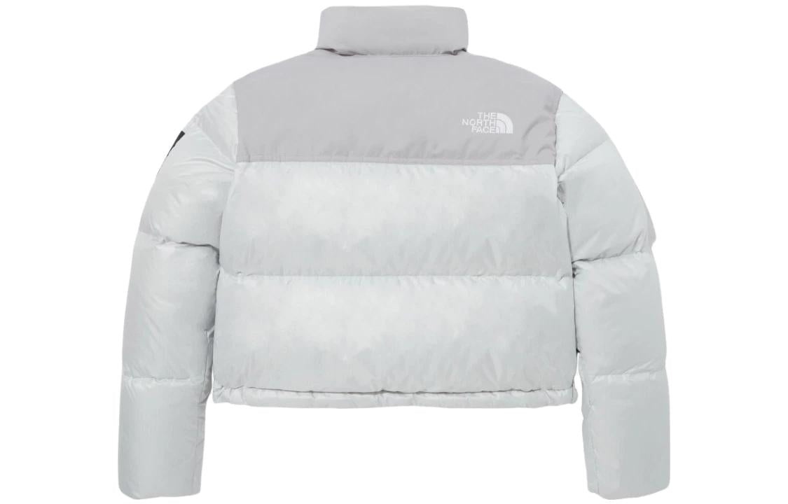 (WMNS) The North Face White Label Novelty Nuptse Down Jacket Asia Sizing 'Ice Grey' NJ1DP85L - 3