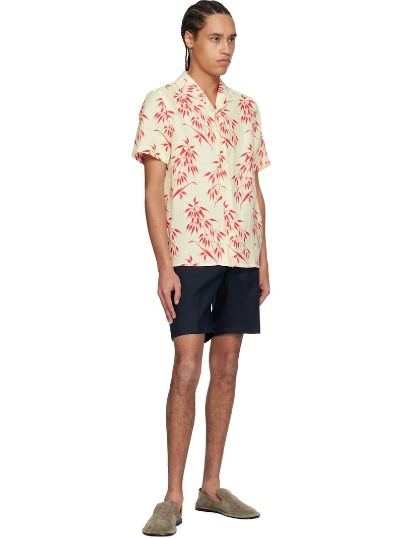 ORLEBAR BROWN Navy Norwich Italian Linen Shorts outlook