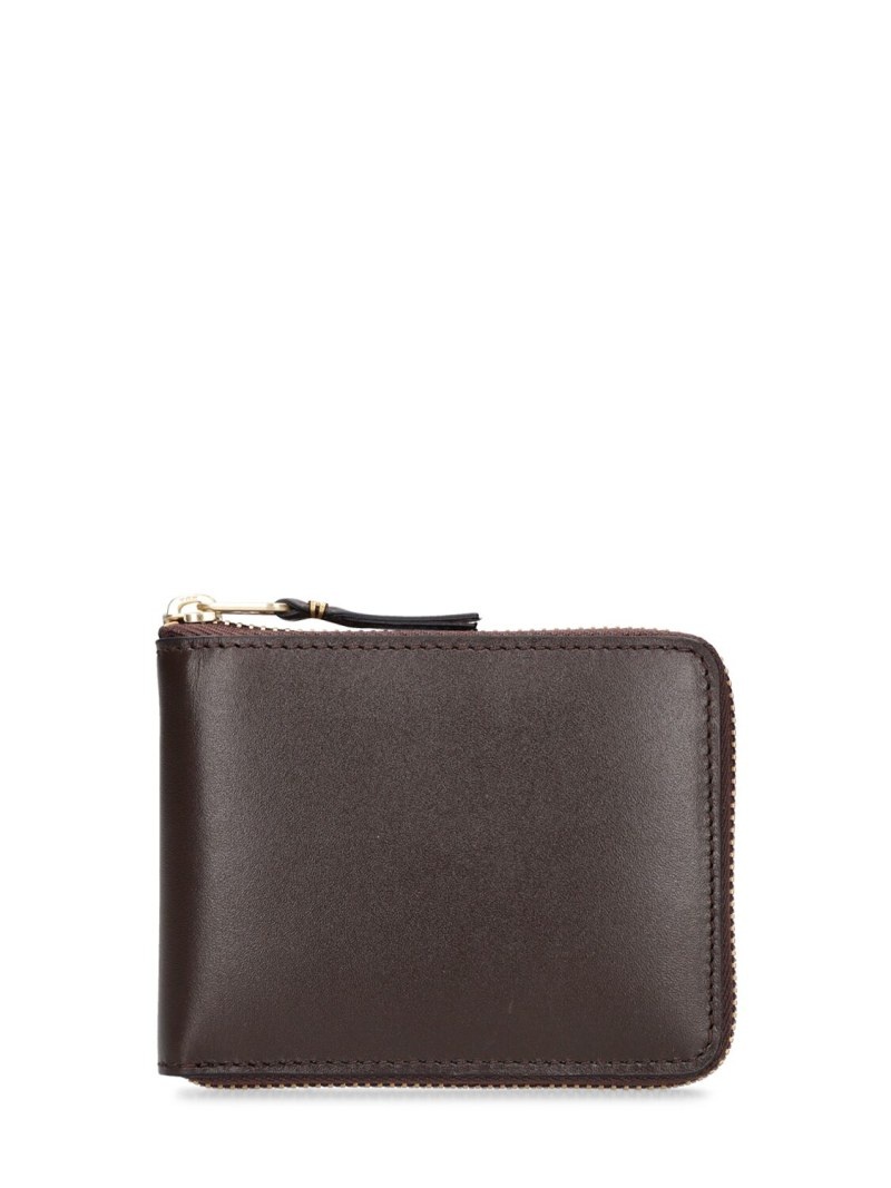 Leather zip wallet - 1