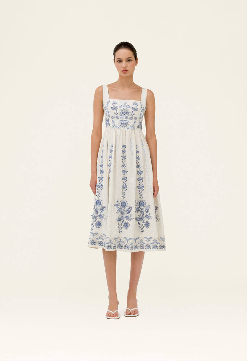 Agua by Agua Bendita Miramar Floritura Midi Dress outlook