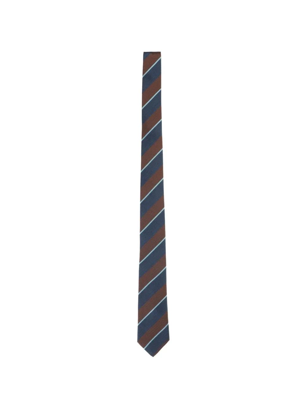 herringbone-pattern striped tie - 1