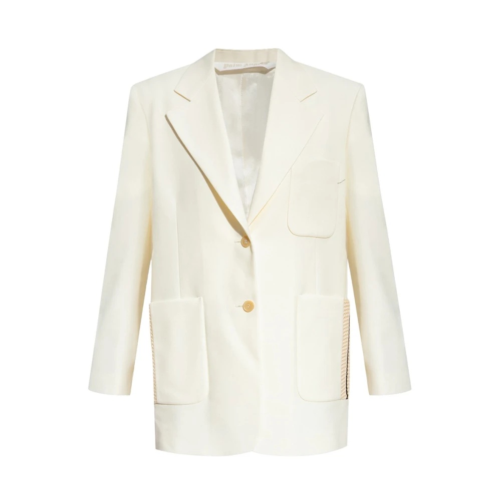 ジャケット Palm Angels PWEN028S23 FAB002 0403 Jackets Beige Palm Angels Classic Track Jacket Beige – Story Cape Town