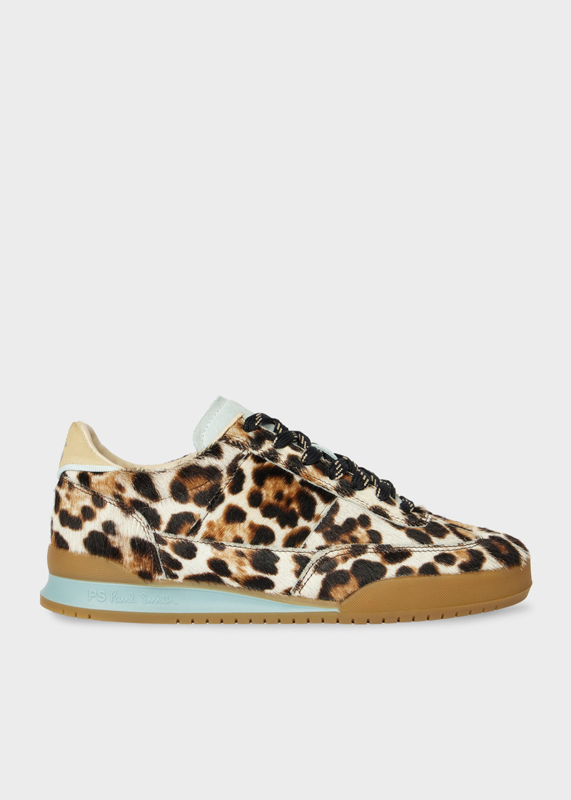 Women's Leopard Leather 'Dover' Trainers 1