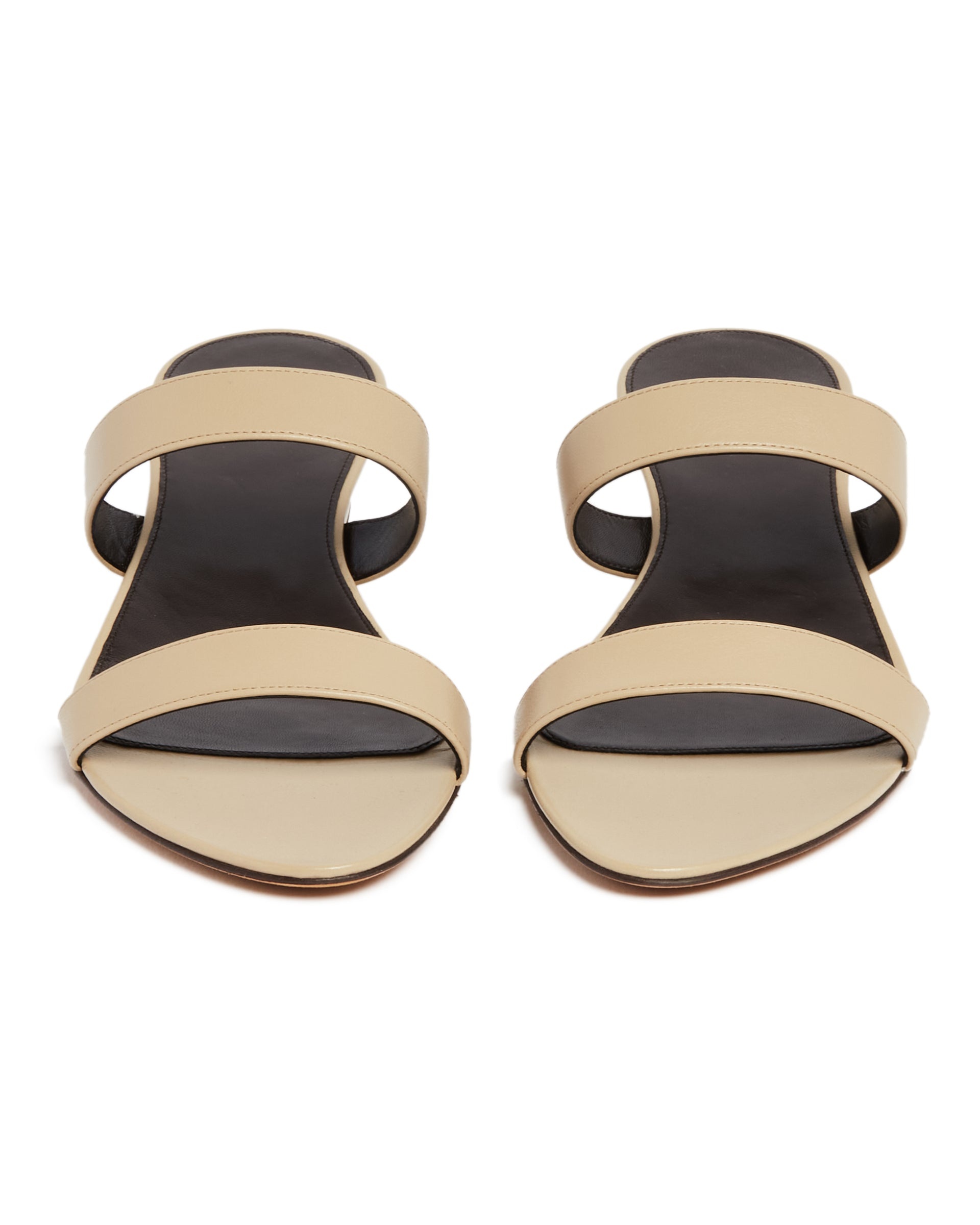Beige Double Strap Sandals - 4