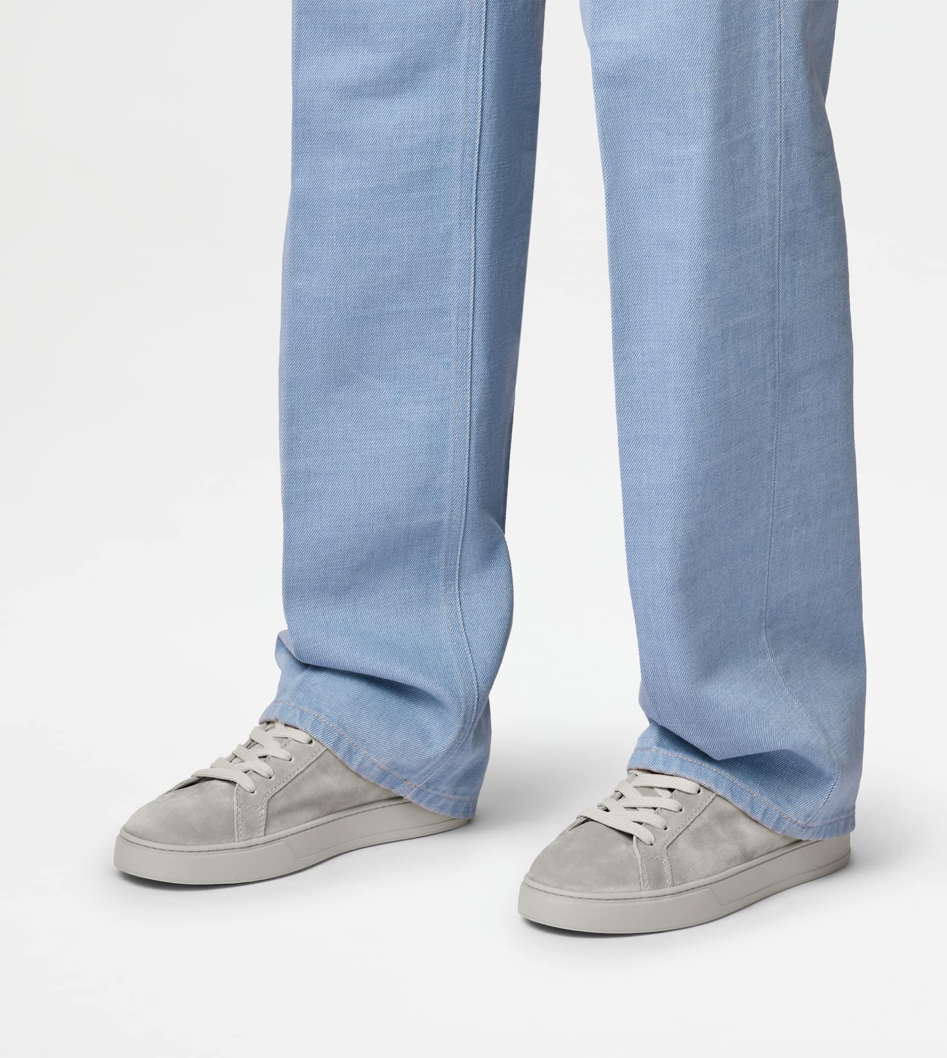 SNEAKERS IN SUEDE - GREY - 6