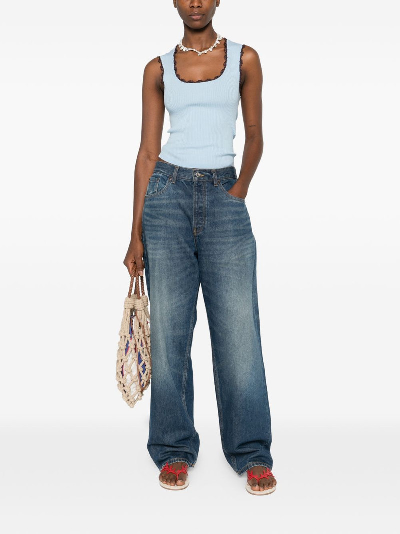 Sandro crochet-trim top outlook