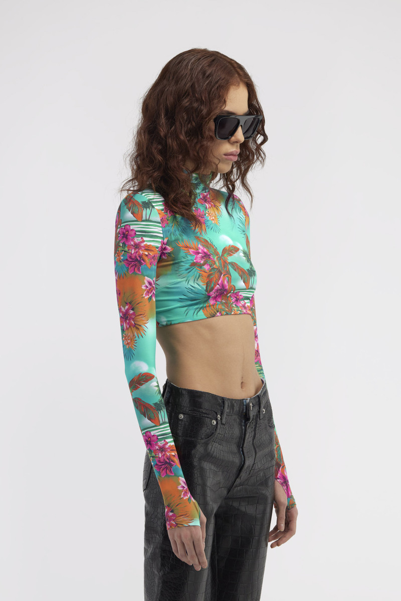 Hawaii Print Crop Top 5