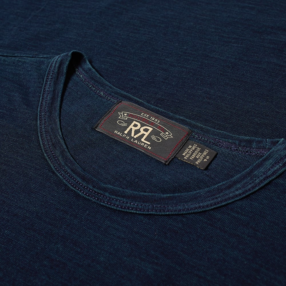 RRL Indigo Dyed Crew Tee - 2