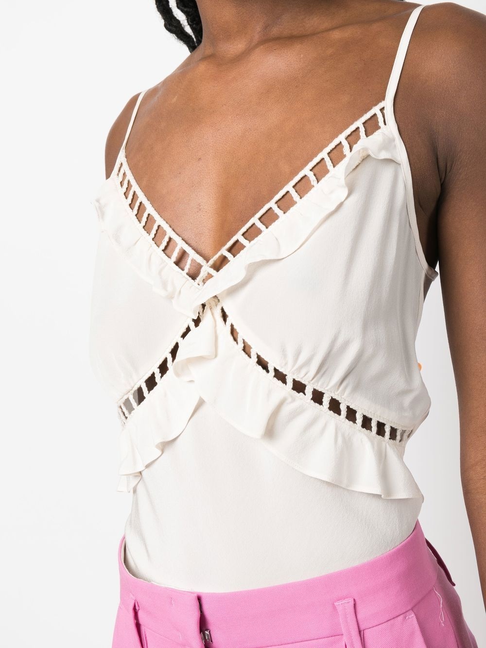 silk strappy vest top - 5