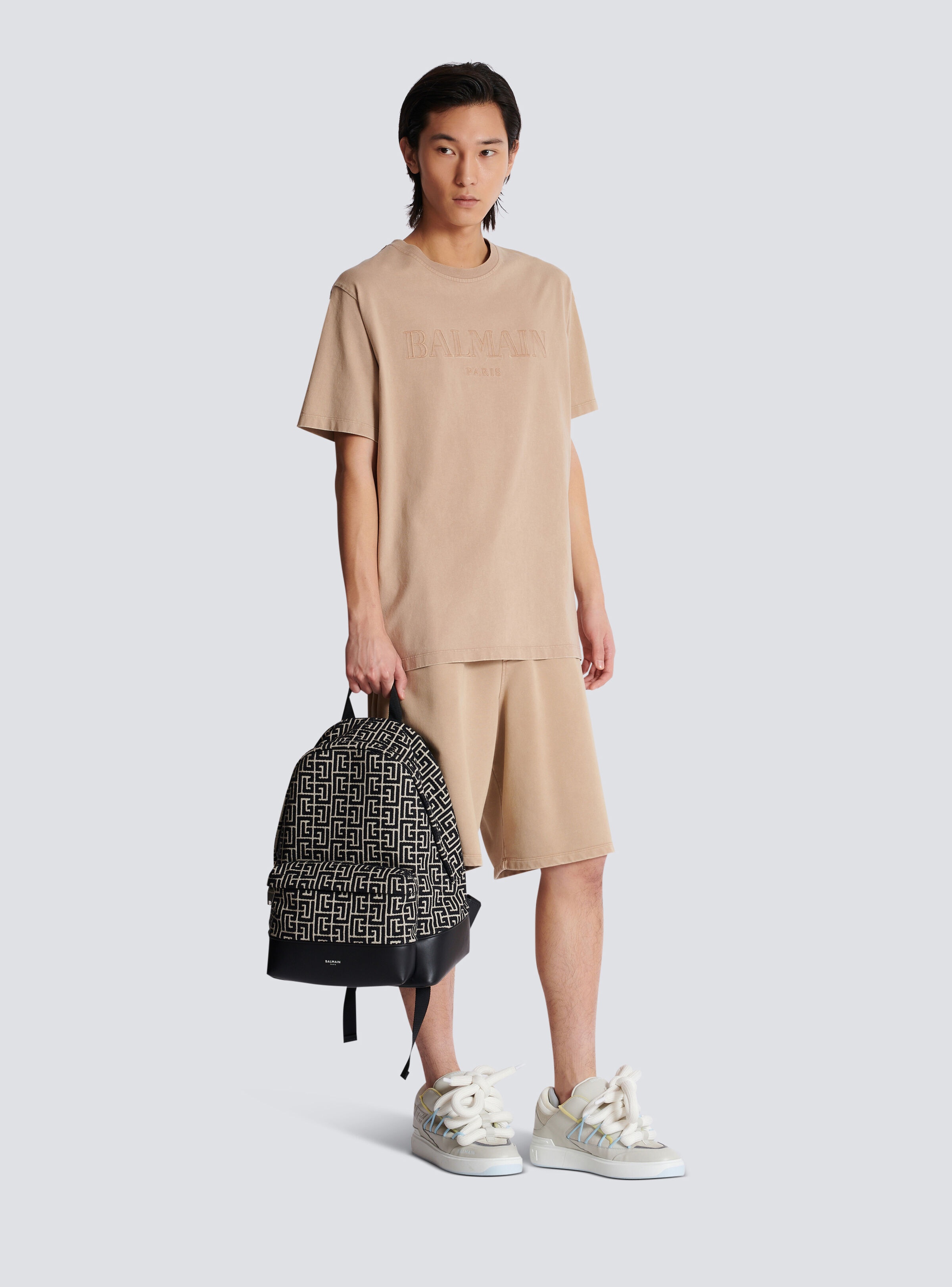 Backpack with jacquard monogram - 2
