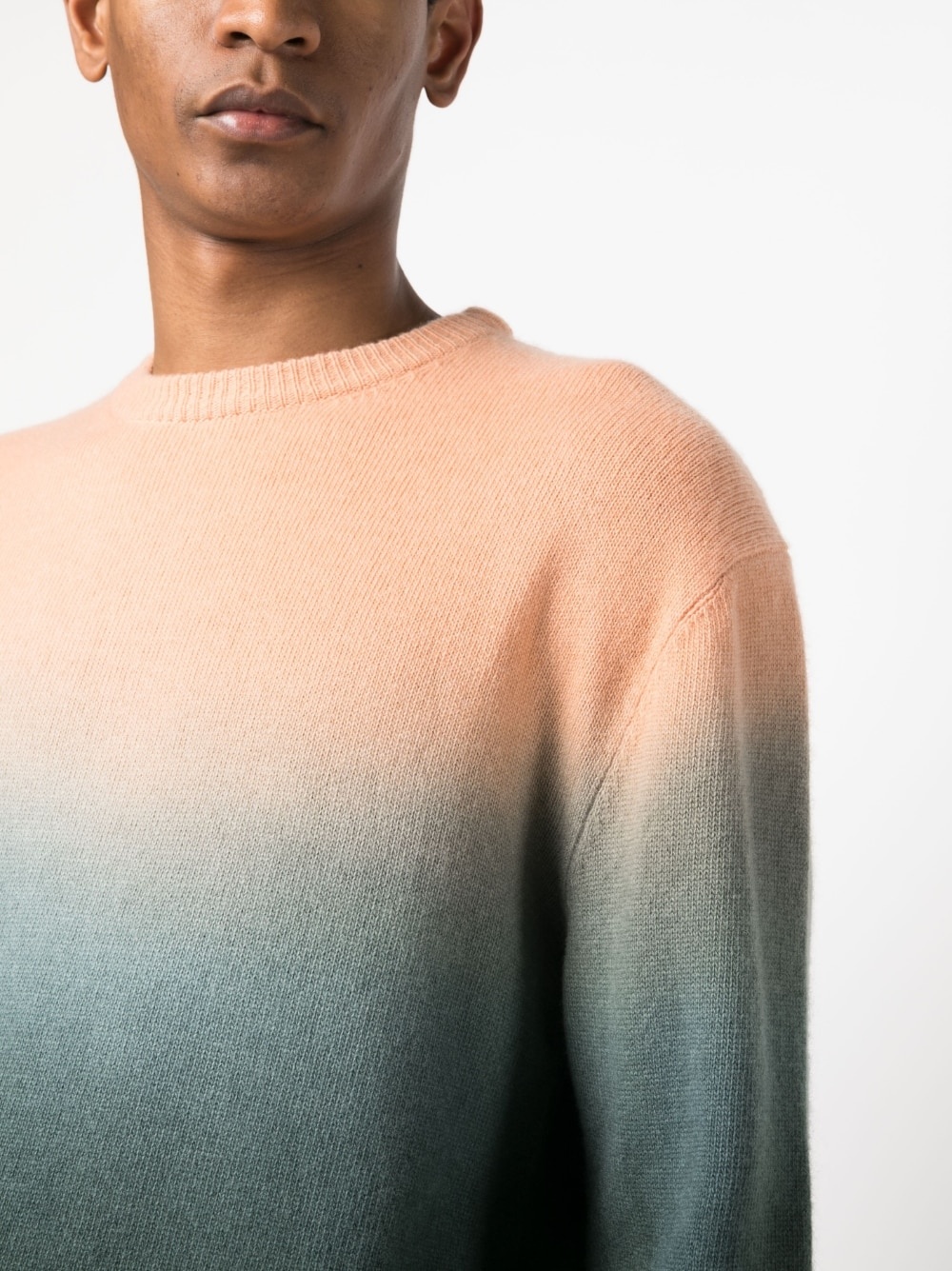 gradient-effect knit jumper - 5