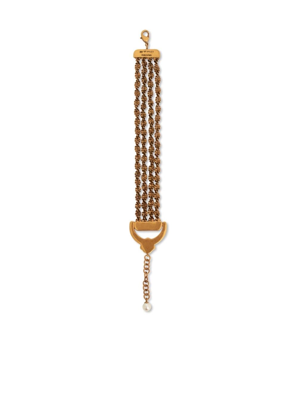 logo engraved woven bracelet - 3