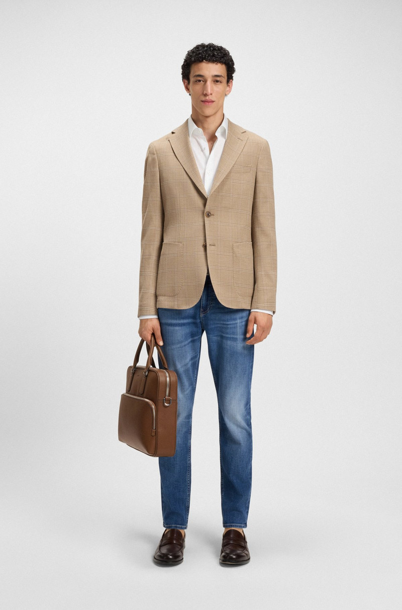 BOSS DELAWARE SLIM-FIT JEANS IN BLUE COMFORT-STRETCH DENIM outlook