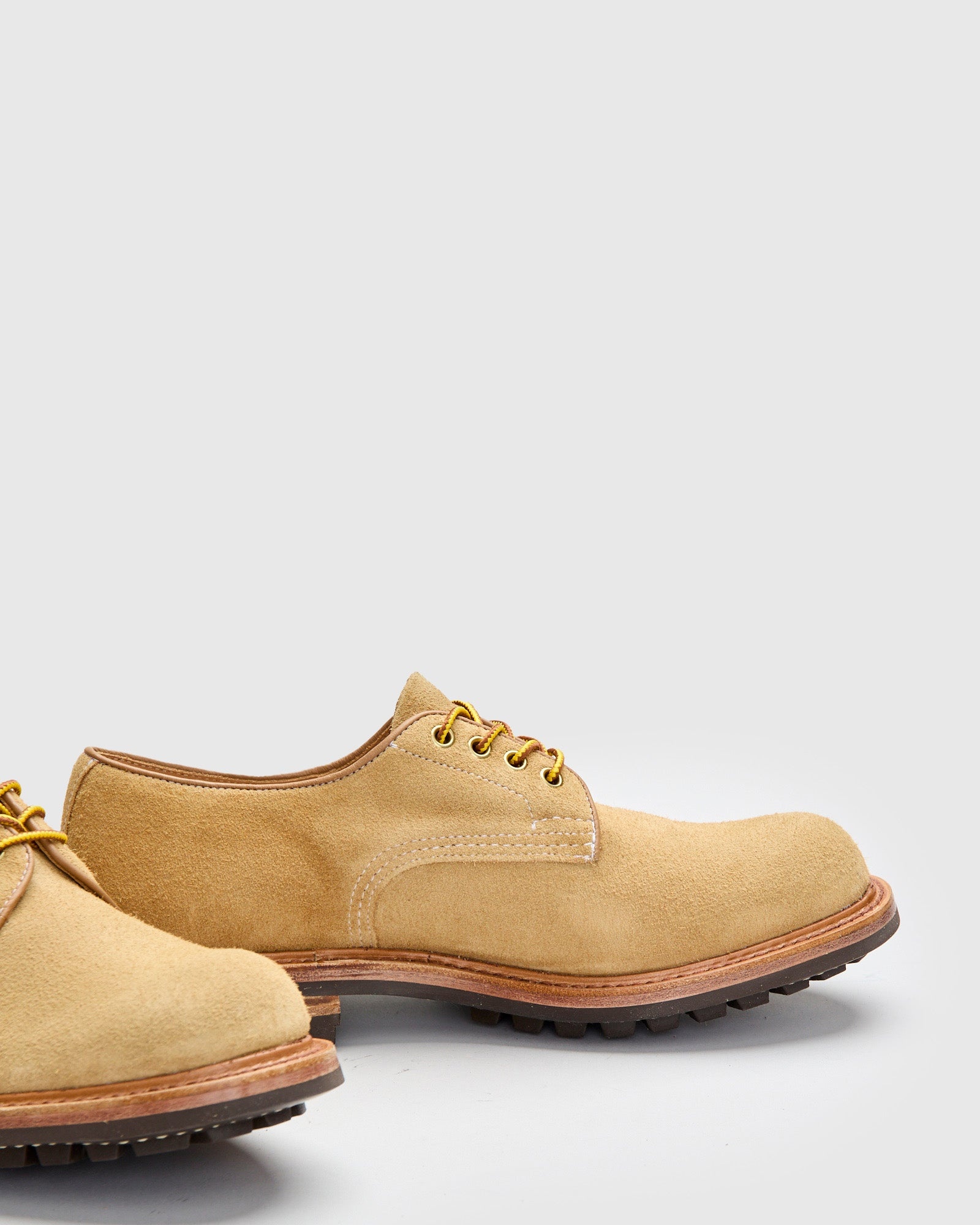 Daniel Work Shoe in Tan Hairy Suede - 4