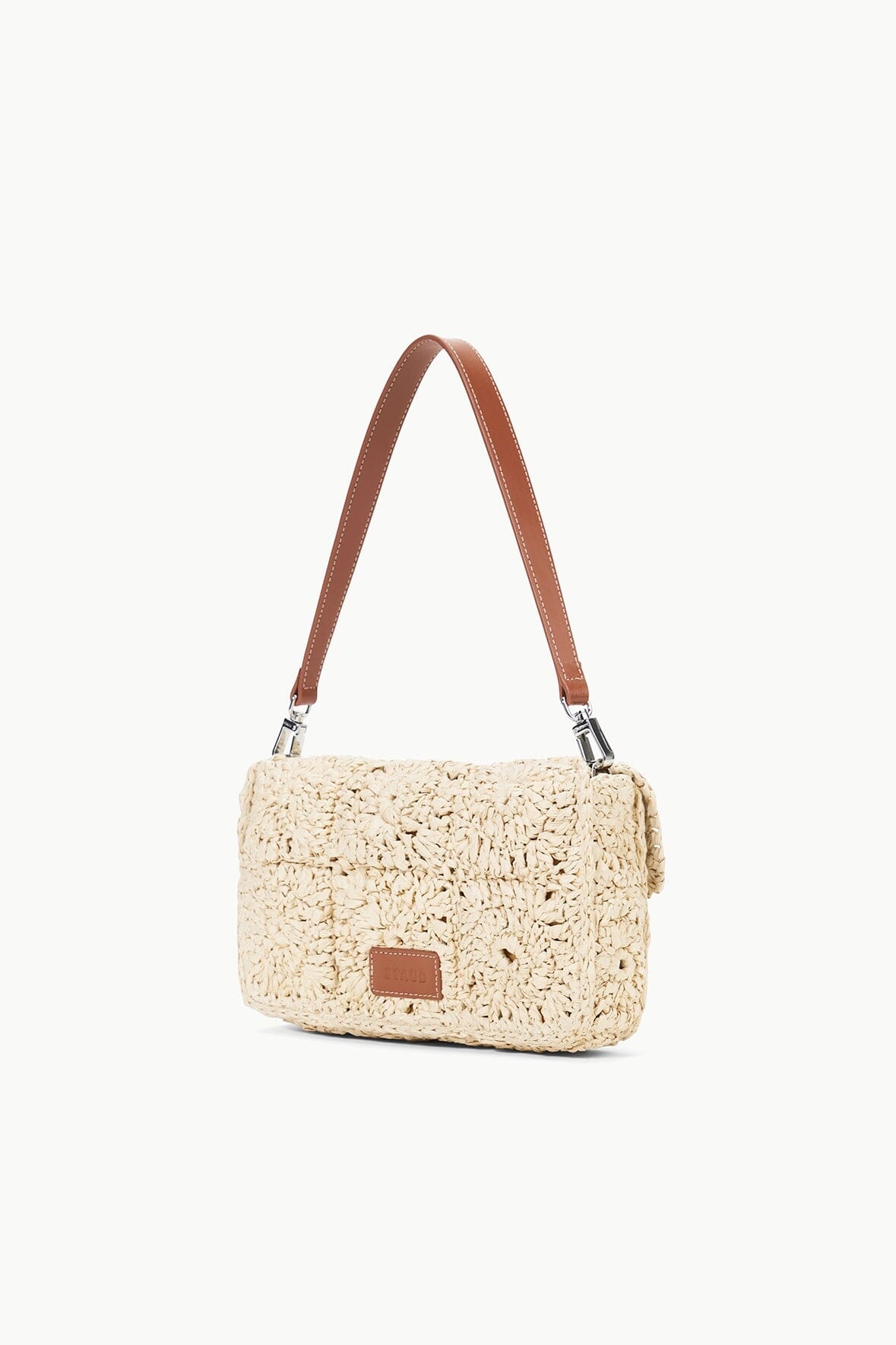 STAUD TIMMY CROCHET SHOULDER BAG NATURAL - 3