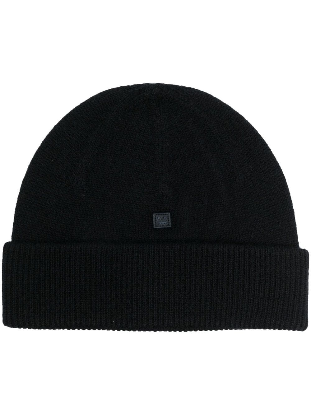 turn-up brim wool beanie - 1