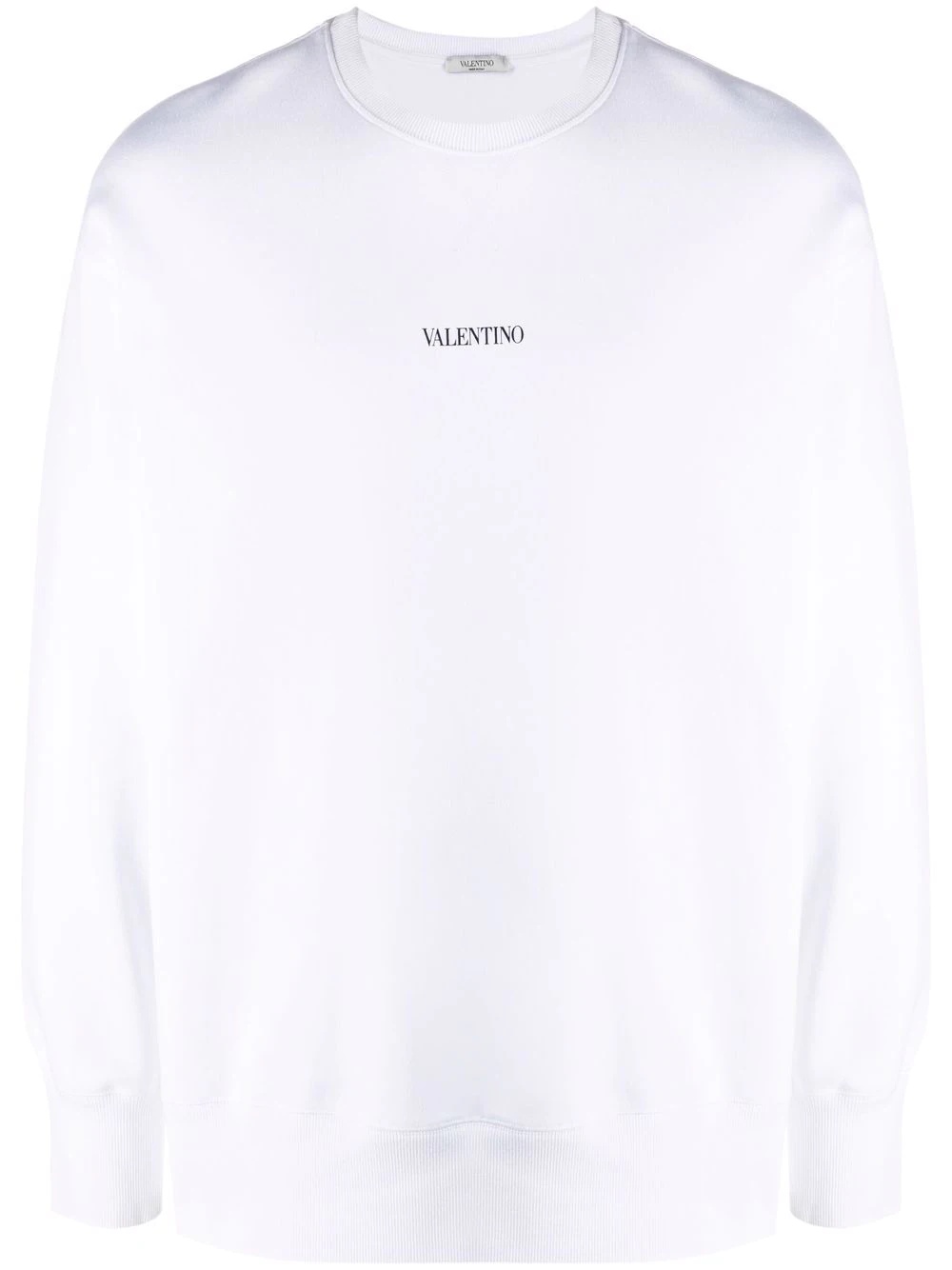 logo-print cotton sweatshirt - 1