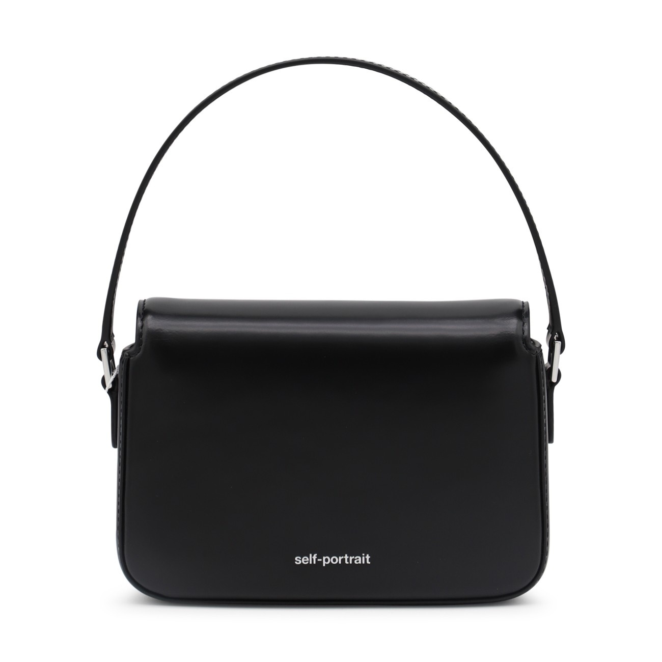 self-portrait black leather micro bag | angelominetti