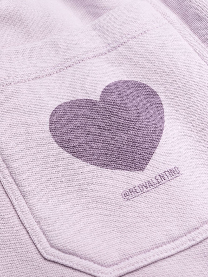 logo-print drawstring 코튼 트랙 바지 8