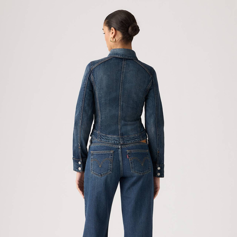 STRETCH FITTED TRUCKER JACKET 3