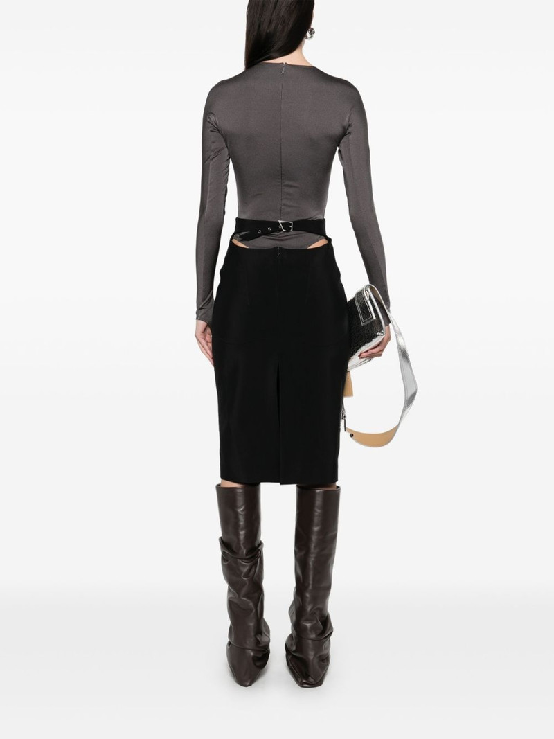 MUGLER cut-out midi skirt outlook