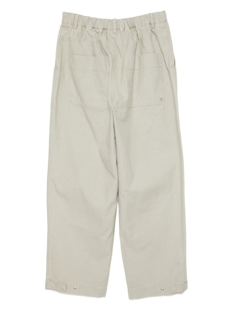 LOW CLASSIC washed cotton pants outlook