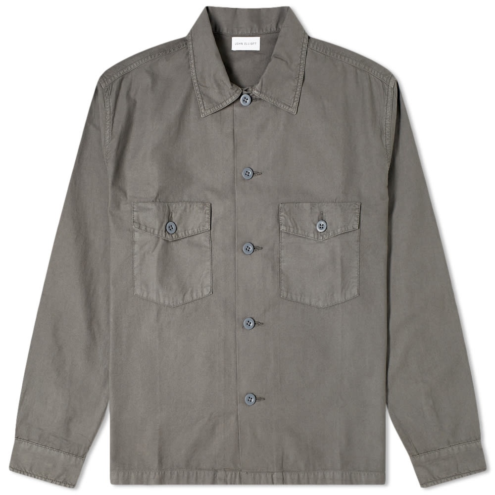 John Elliott Back Sateen Military Work Shirt - 1