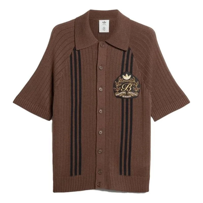 adidas originals Ferrero Cardigan Asia Sizing 'Brown Black' IK9613 - 1
