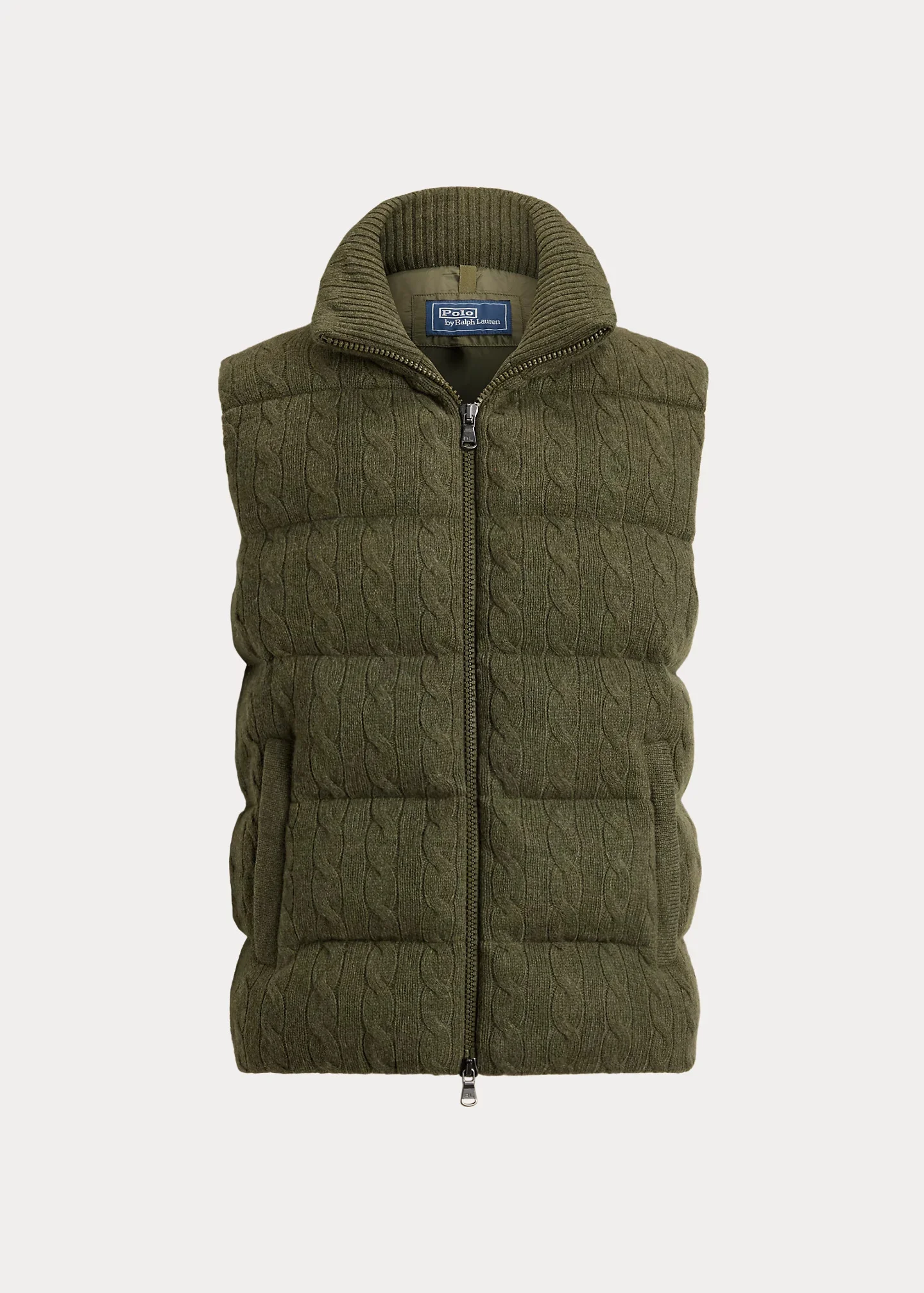 Cable-Knit Wool-Cashmere Sweater Vest - 1