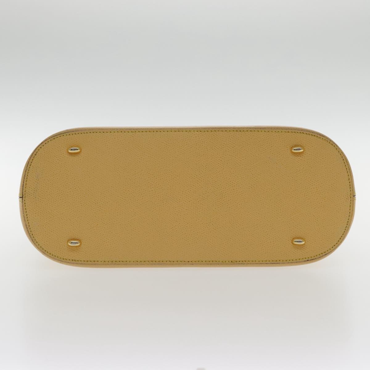 CELINE Hand Bag Leather Yellow Gold - 5