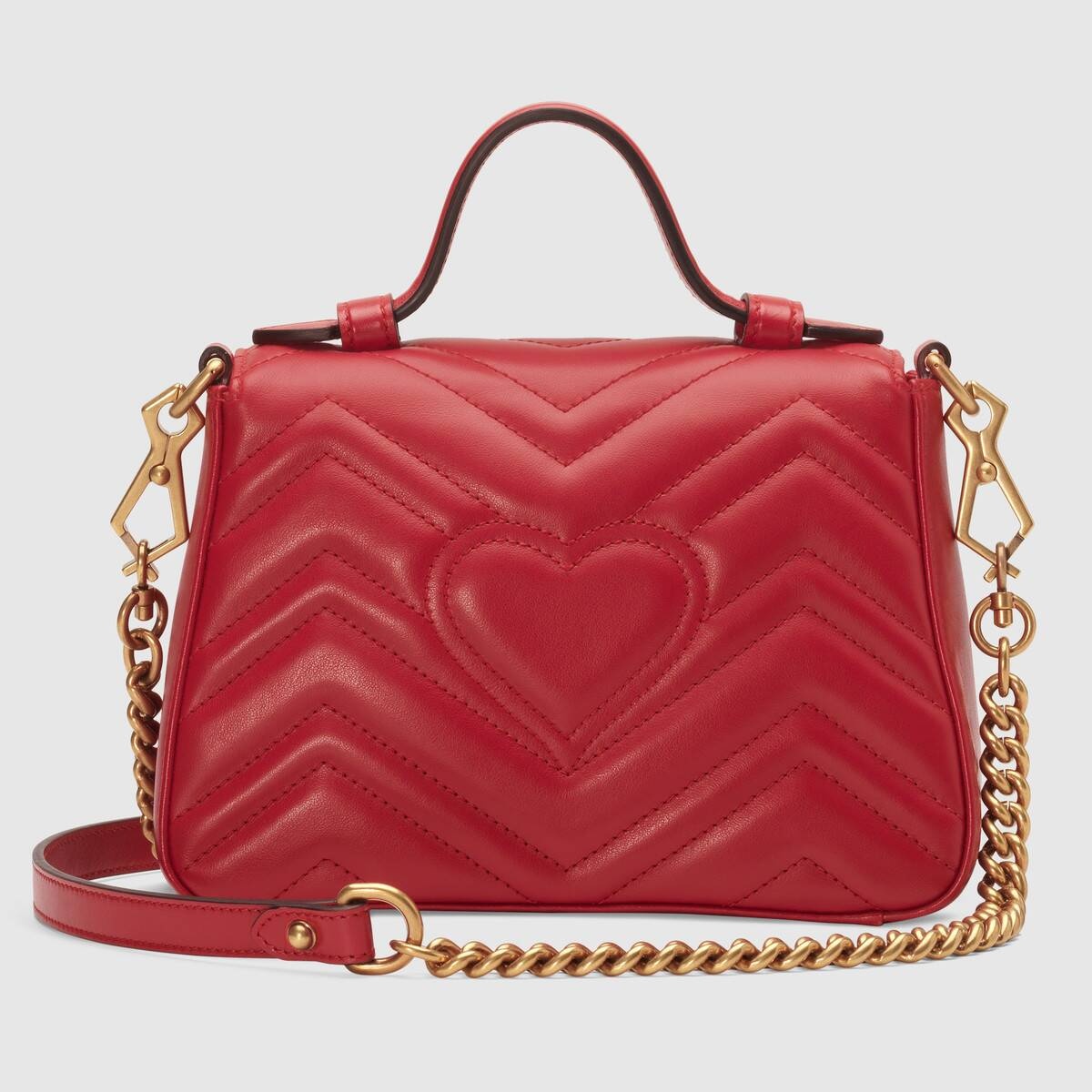 GG Marmont mini top handle bag - 3