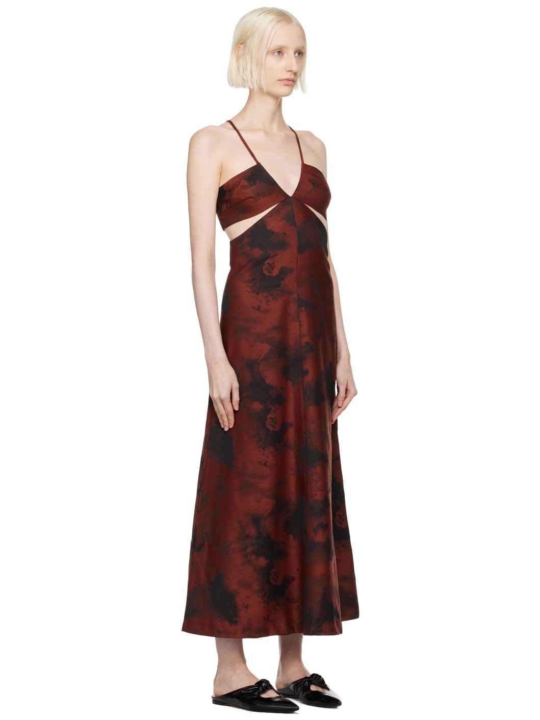 Red & Black Aquilone Midi Dress - 2