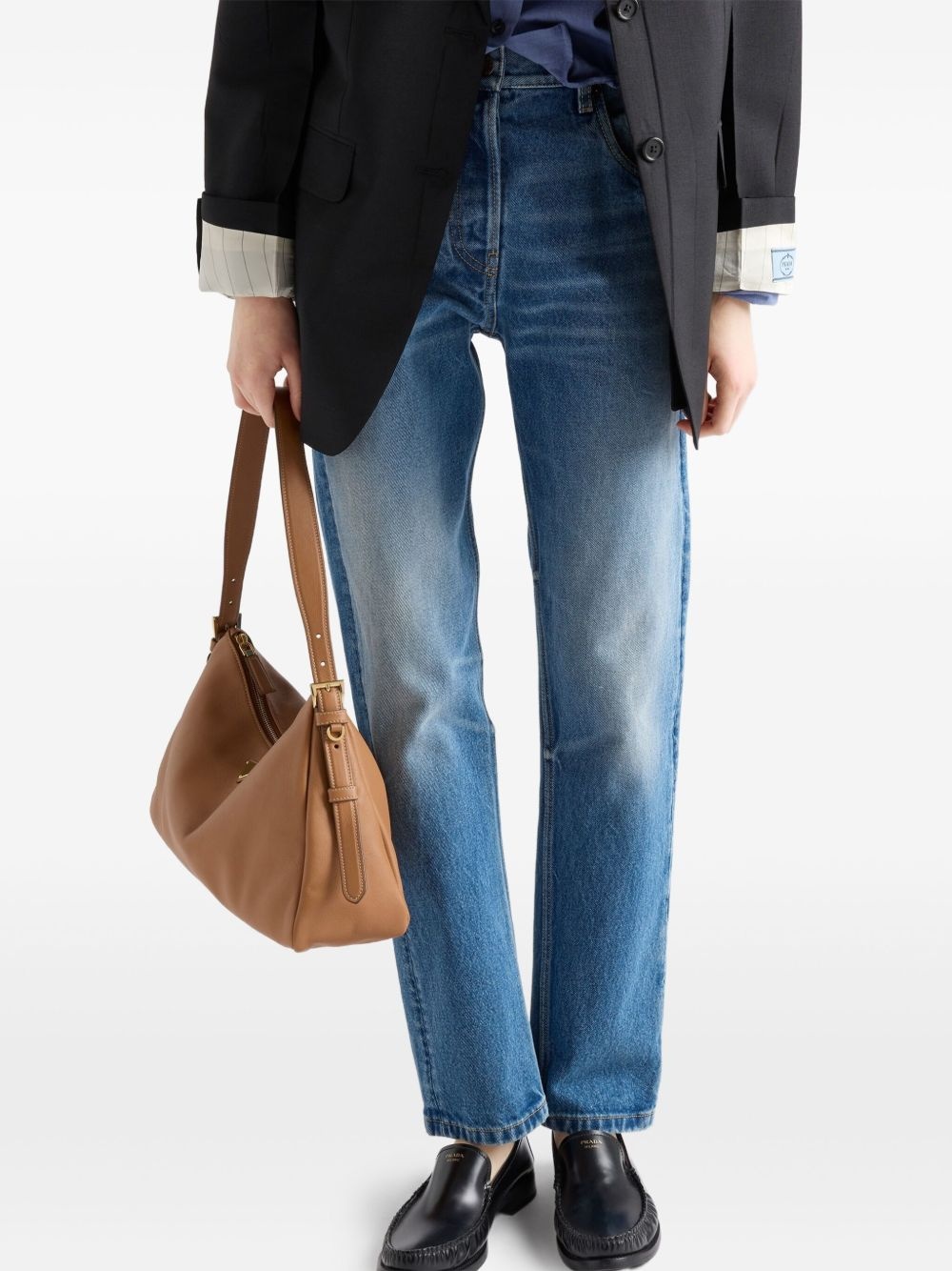 cotton straight-leg jeans - 4