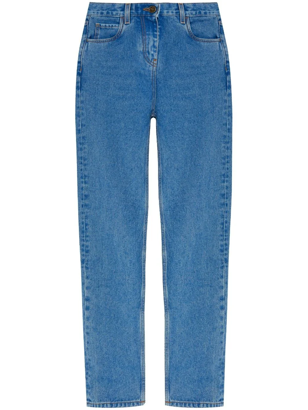 straigh-leg high-rise jeans - 1