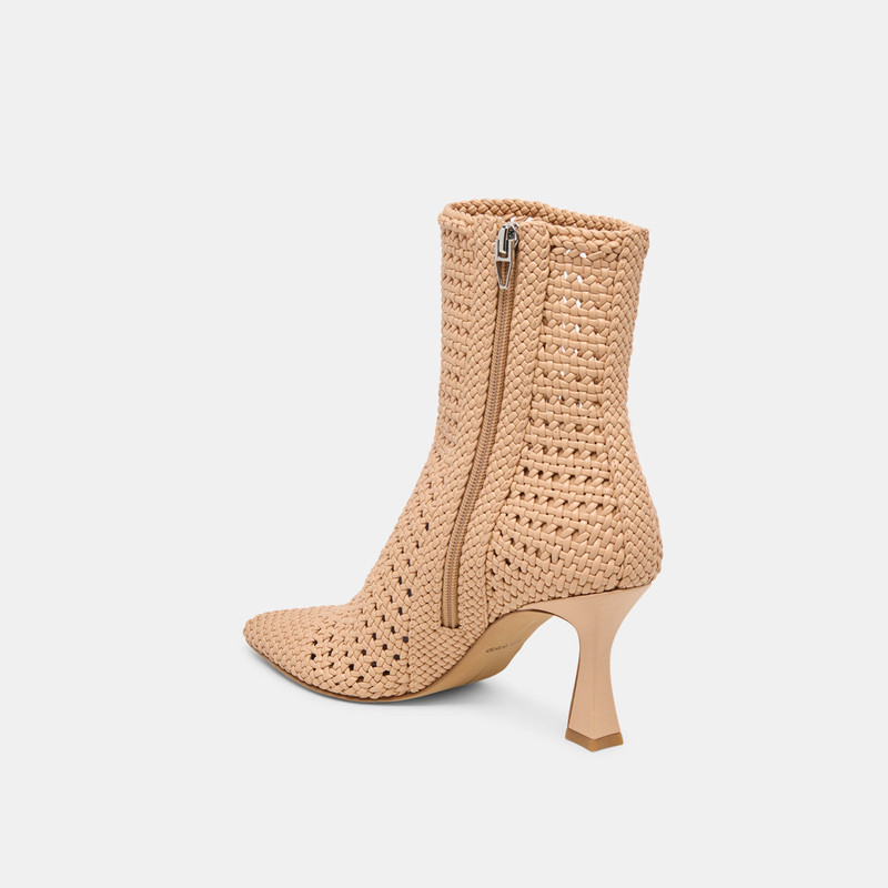 EMBRY BOOTIES LT TAN WOVEN STELLA 5