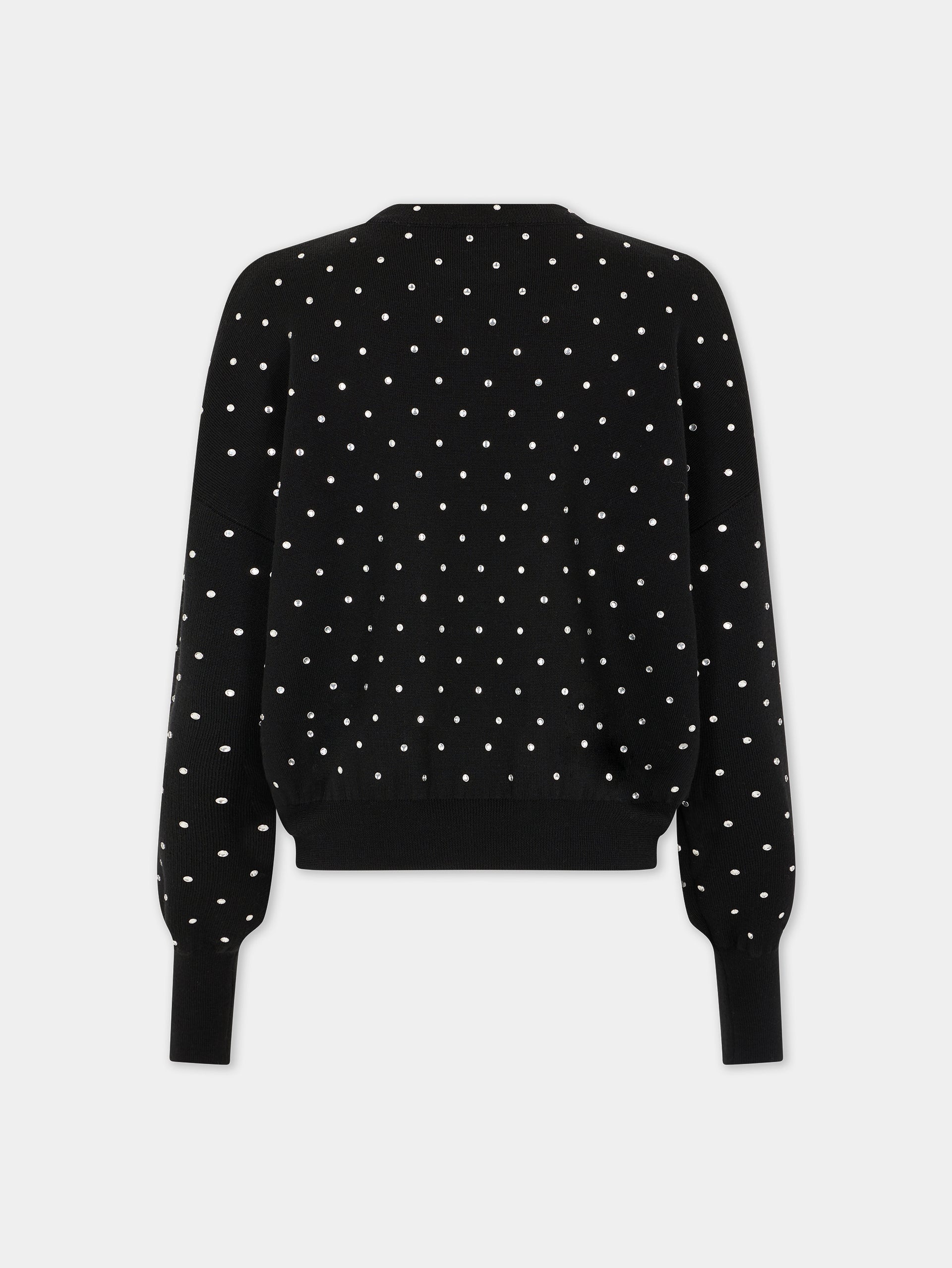 CRYSTALS EMBELLISHED BLACK JUMPER - 6