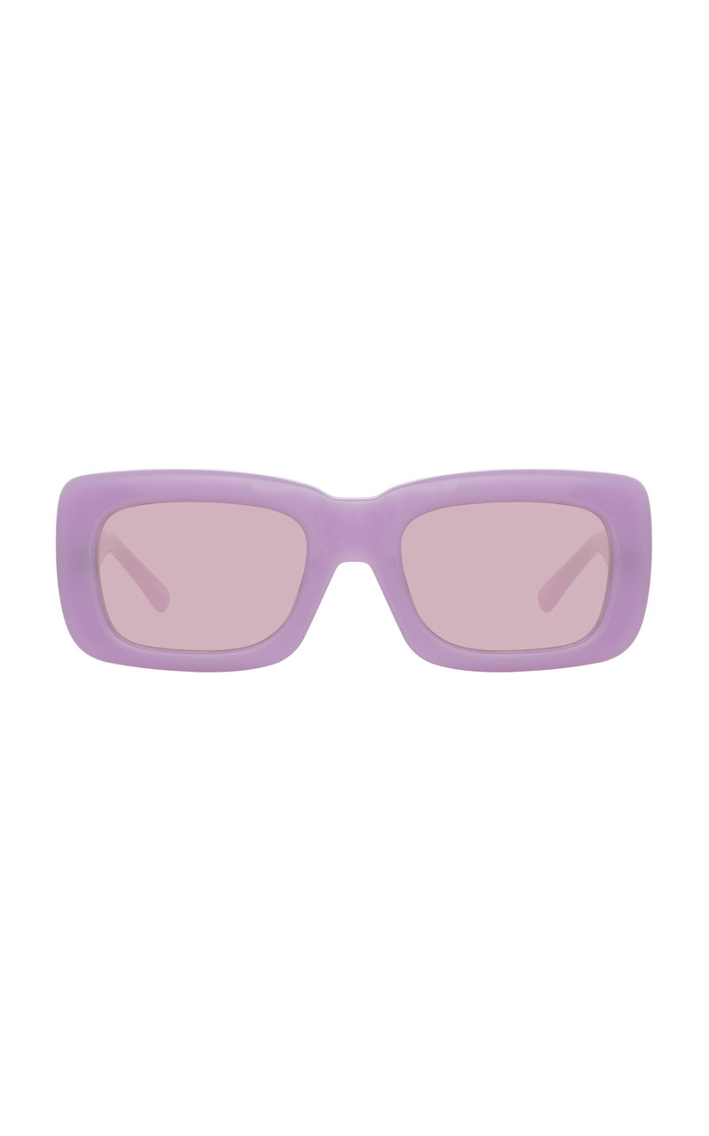 Marfa Square-Frame Acetate Sunglasses pink 1