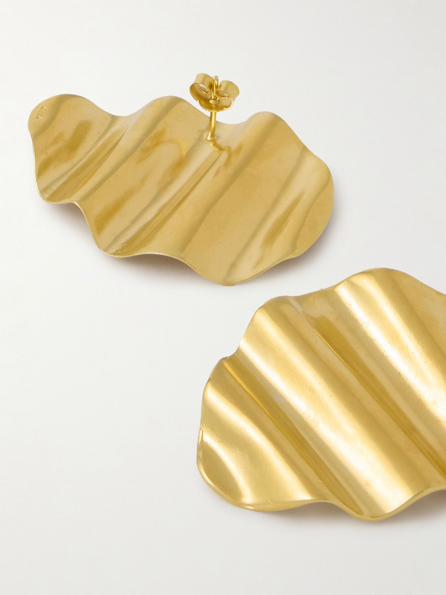 L'Onda gold-plated earrings Gold - 3